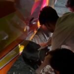 युवाओं ने दिखाई मानवता अन्यथा हो सकती थी दुर्घटना,देखे वीडियो