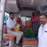 चलती एम्बुलेंस में हुवा बच्चा,नर्सिंगकर्मियों ने दिखाई सूझबूझ