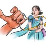 कोड़मदेसर भैरूजी मंदिर में महिला के गले से चेन पार