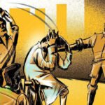 हवा भरने की बात को लेकर लोहे की एंगल से किया सर पर वार