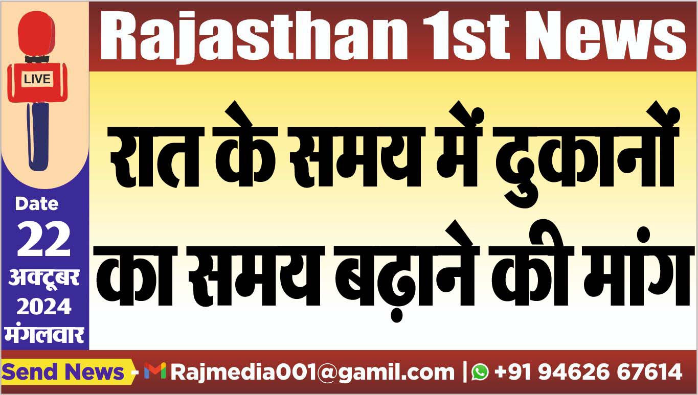 You are currently viewing रात के समय में दुकानों का समय बढऩे की मांग