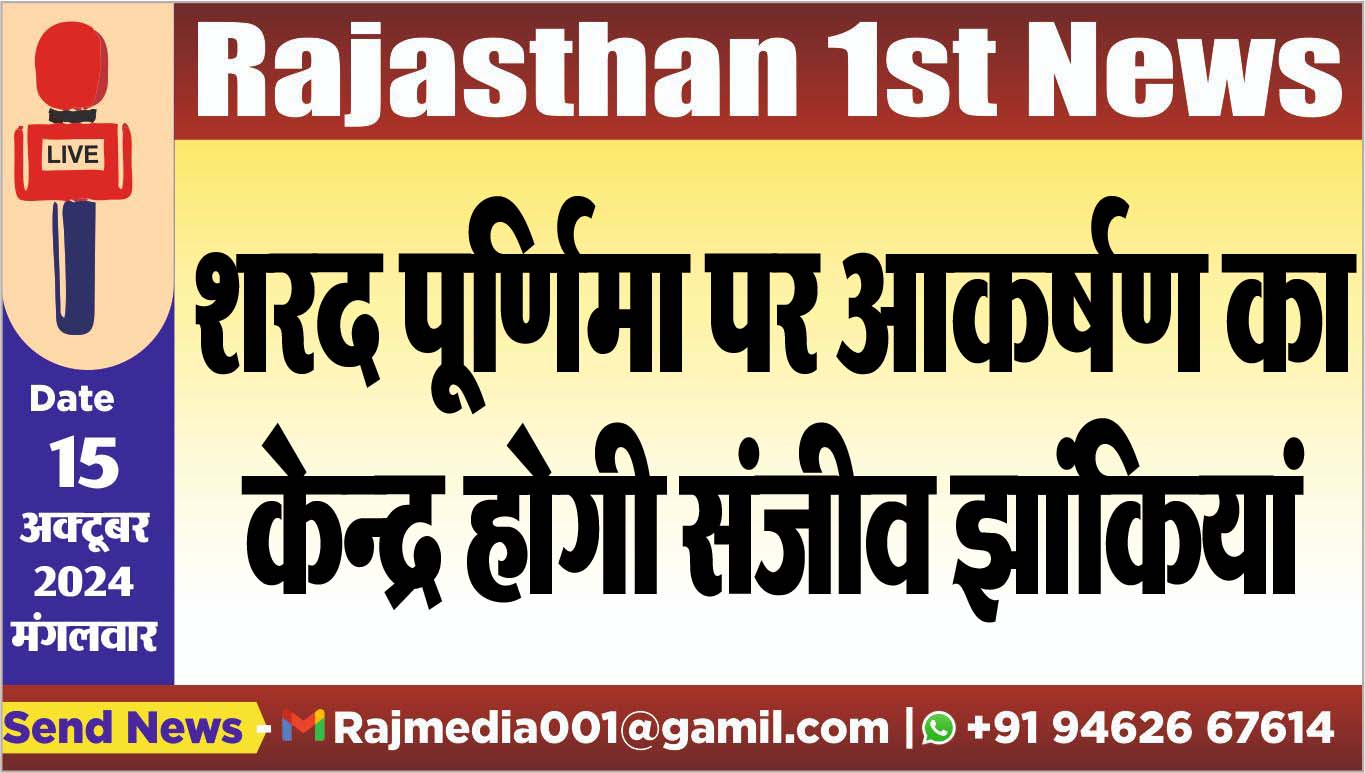 You are currently viewing शरद पूर्णिमा पर आकर्षण का केन्द्र होगी संजीव झांकियां
