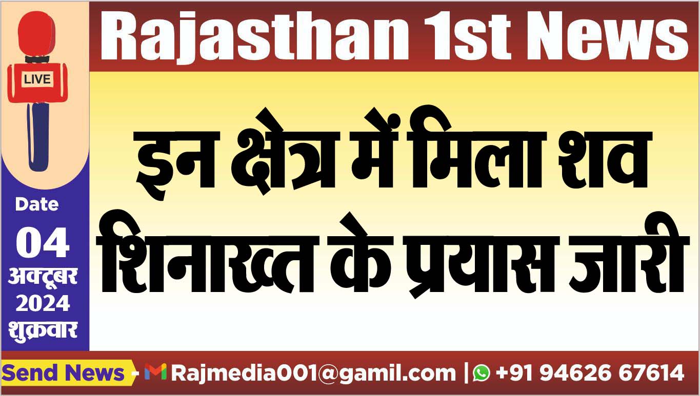 You are currently viewing इस क्षेत्र में मिला शव,शिनाख्त के प्रयास जारी