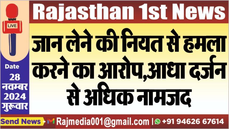 Read more about the article जान लेने की नियत से हमला करने का आरोप,आधा दर्जन से अधिक नामजद