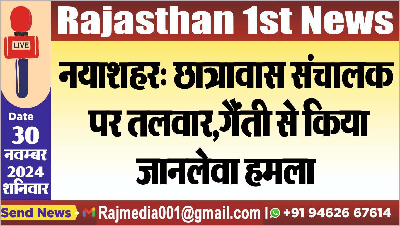 You are currently viewing नयाशहर: छात्रावास संचालक पर तलवार,गैंती से किया जानलेवा हमला