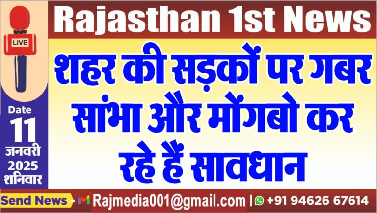 Read more about the article शहर की सड़कों पर गबर,सांभा और मोंगबो कर रहे हैं सावधान