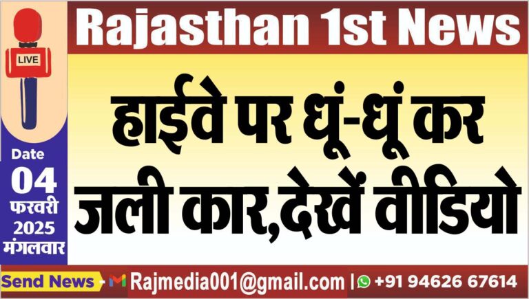 Read more about the article हाईवे पर धूं-धूं कर जली कार,देखें वीडियो
