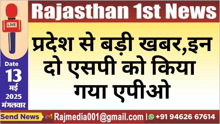 Read more about the article प्रदेश से बड़ी खबर,इन दो एसपी को किया गया एपीओ