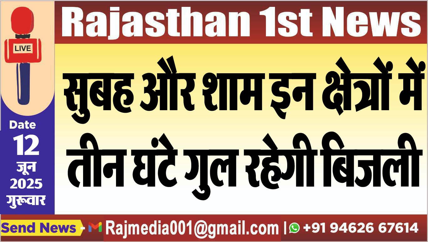 You are currently viewing सुबह और शाम इन क्षेत्रों में तीन घंटे गुल रहेगी बिजली