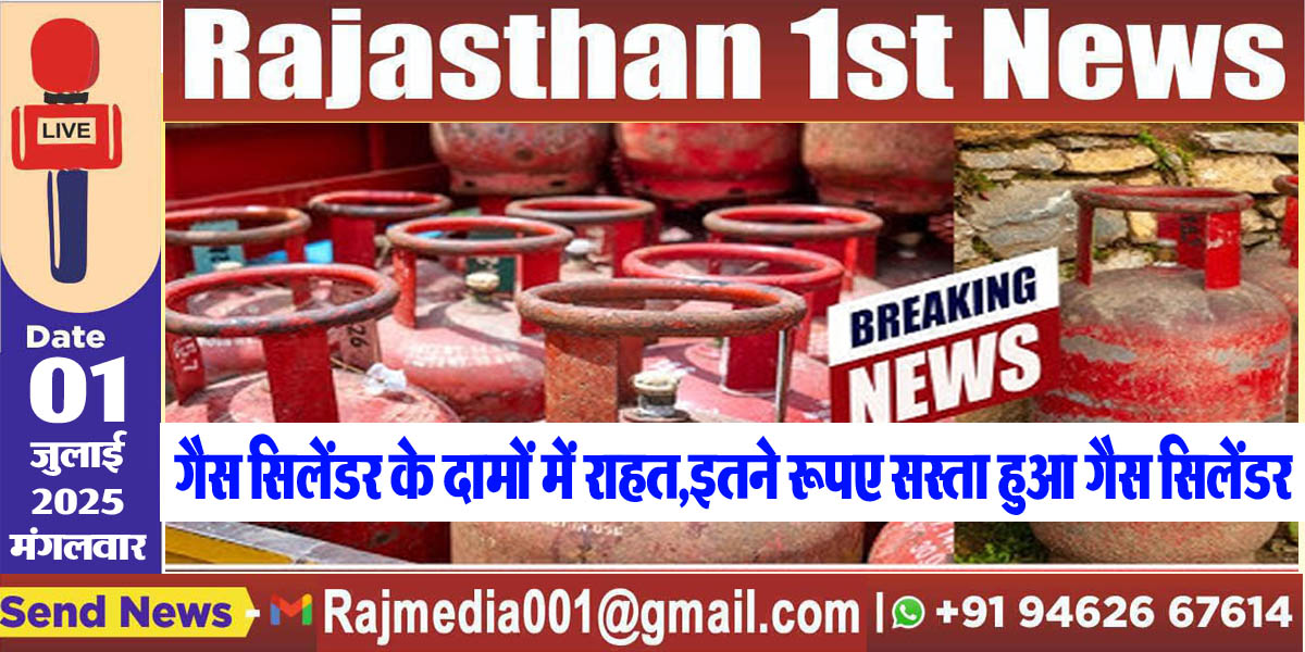 You are currently viewing गैस सिलेंडर के दामों में राहत,इतने रूपए सस्ता हुआ गैस सिलेंडर-Gas Cylinder price today 