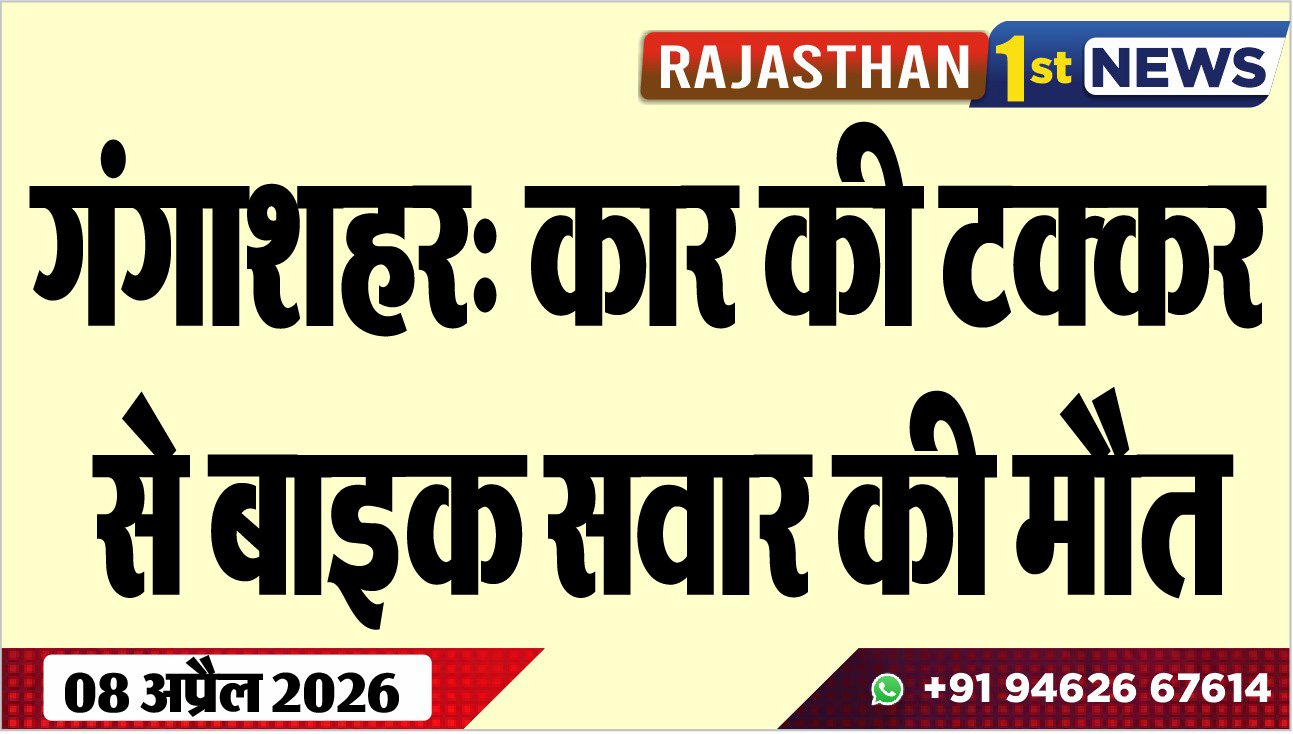 गंगाशहर: कार की टक्कर से बाइक सवार की मौत