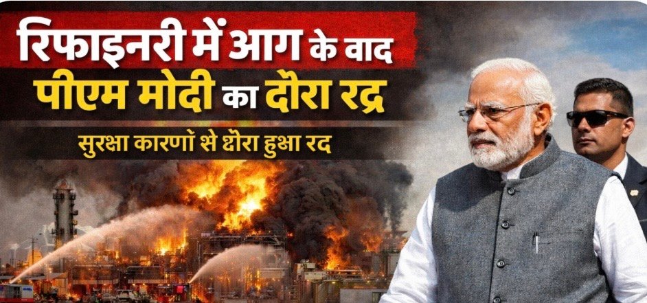 बड़ी खबर: बाड़मेर में रिफायनरी में आग के बाद प्रधानमंत्री का दौरा स्थगित