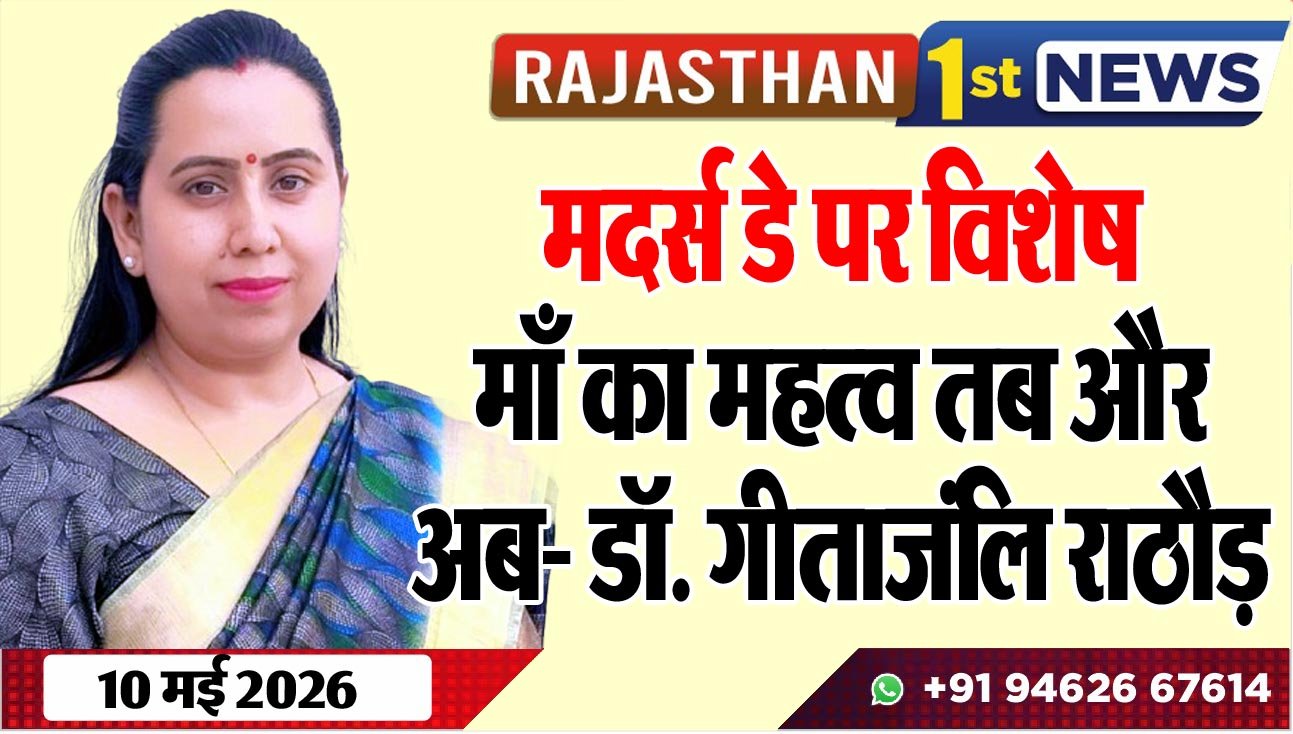 मदर्स डे पर विशेष: माँ का महत्व तब और अब- डॉ. गीताजंलि राठौड़