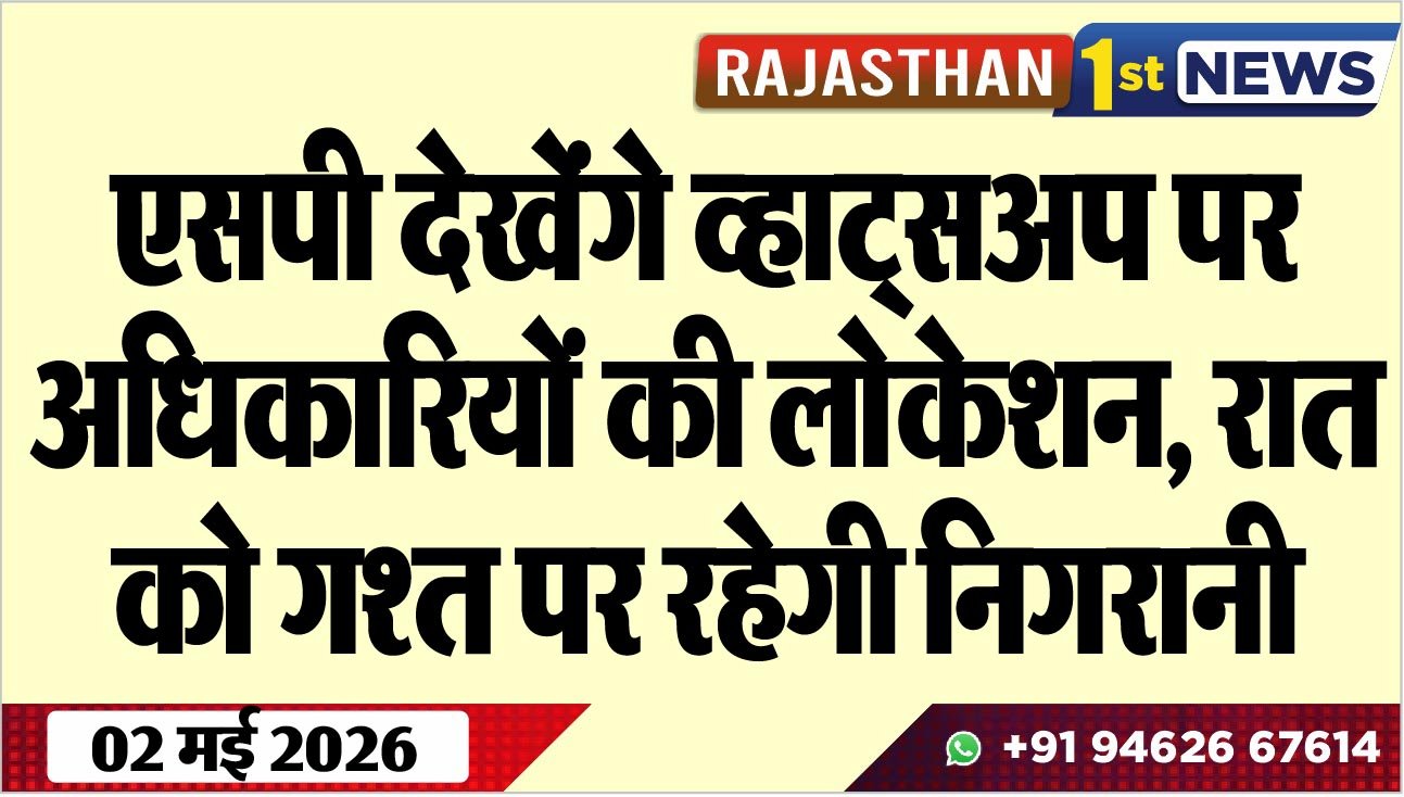 एसपी देखेंंगे व्हाट्सअप पर अधिकारियों की लोकेशन, रात को गश्त पर रहेगी निगरानी