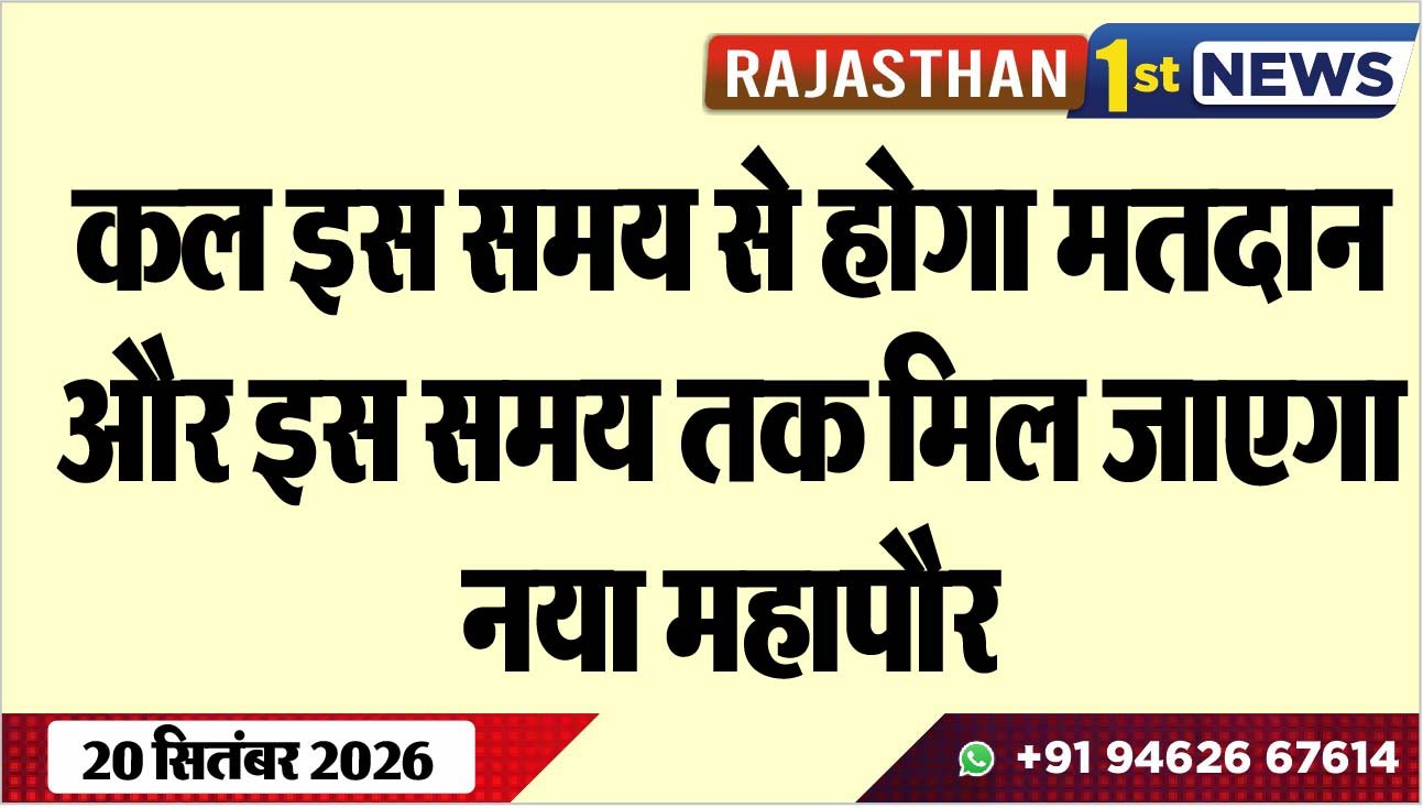 कल इस समय से होगा मतदान और इस समय तक मिल जाएगा नया महापौर